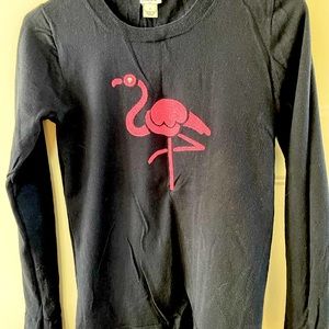 J Crew size small pink flamingo sweater